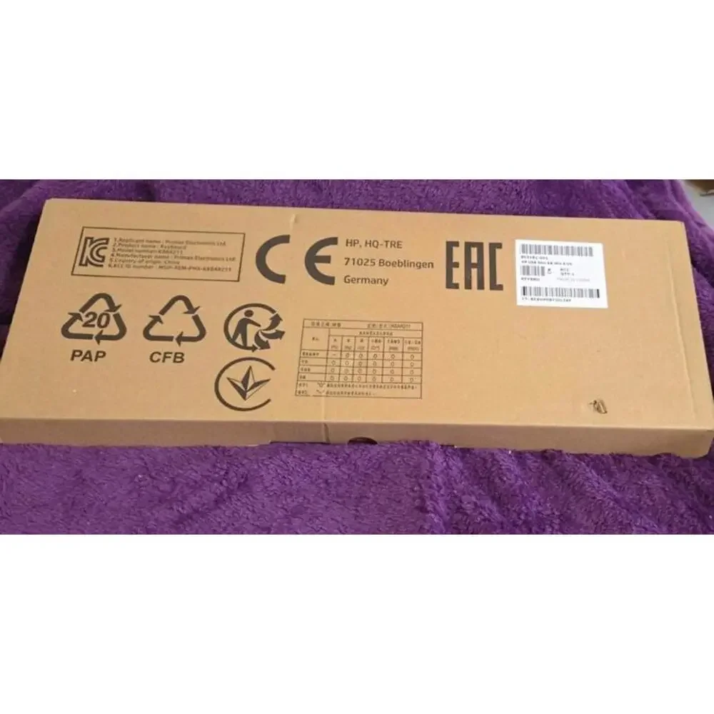 NEW Genuine HP Keyboard 803181-001 USB Slim KB Win 8 US Black ( NEW IN BOX )